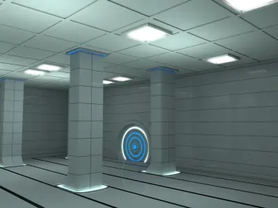 Sci Fi Warehouse 3D model