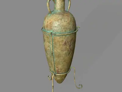 vase 2 greek Low-poly 3D model