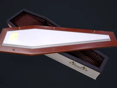 Coffin Low-poly 3D model