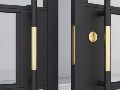 Aluminium door 220 3D model