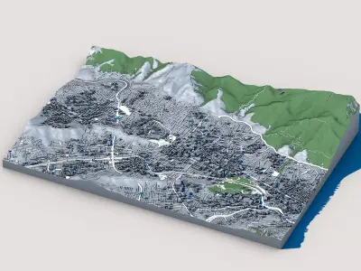 Caracas Cityscape Venezuela  3D model