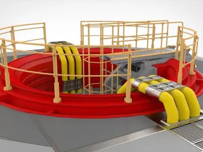 Sci-Fi elevator 1 3D model