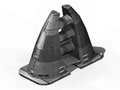 Star Alliance - Pavement Small Object 01 3D model