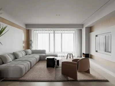 apartment interior scenes     3D model 19