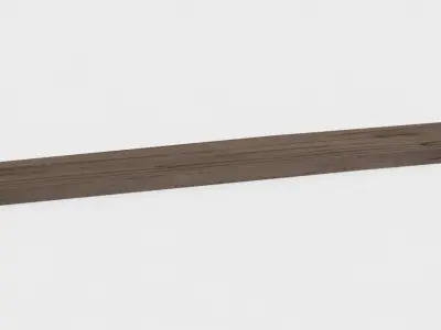 Board wooden Low-poly 3D model