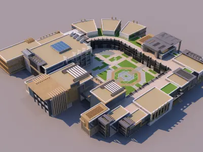0203 - Modern Building 3D model