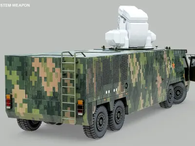  Rigged LY-1 Chinese Laser Weapon Vehicle Based PBR 