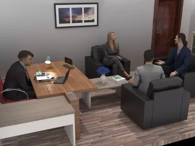 Boss Office 4K 3D model