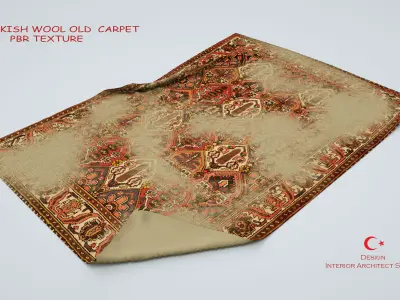  OLD TURKISH CARPET 3D model