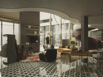 clothing store interior  3D model