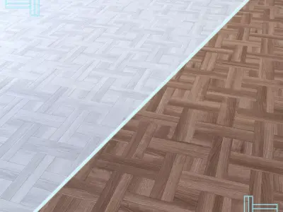 Parquet - Laminate - Wooden floor 2 in 1 Low-poly 3D model 169