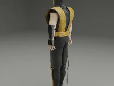 Mortal Kombat Scorpion 3D model