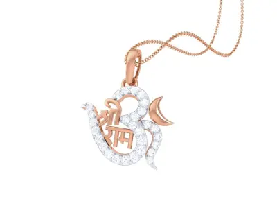 Shree Ram Pendant 3D print model