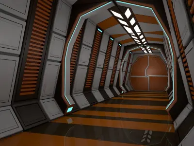 Sci Fi Corridor  3D model