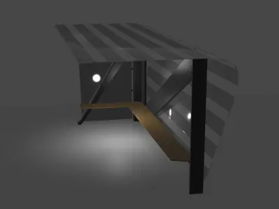 Bus Stop - Ponto de Onibus 3D model