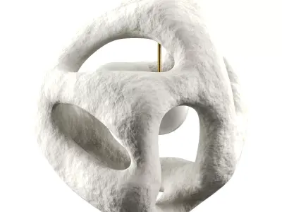 Fertility Form illuminated sculpture Low-poly 3D model