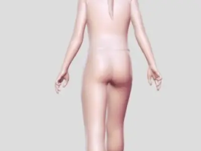 Walking woman statue 3D print model