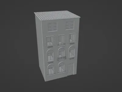 Italian house 3D model shop