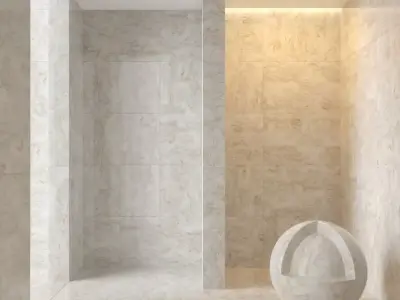 Marble wall 48 3D model