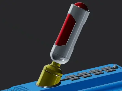 Sci-fi Med-injector - Model MI001 Low-poly 3D model