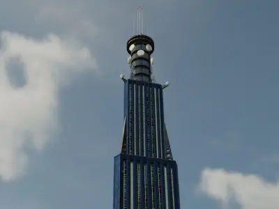 FutureTower1 empire state building in london Free 3D model