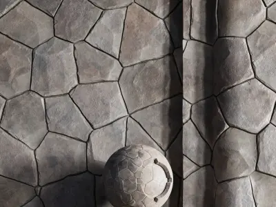 H113 Stone - PBR - 4K - Seamless - SBSAR 3D model