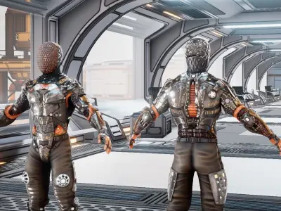 Jax Sci Fi Character  3D model