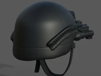 Helmet armor develop fantasy 3d model  Low-poly 3D model