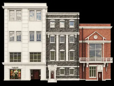 faced for background vol-A1 3D model