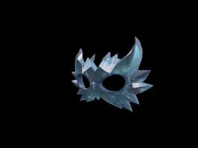  3d Render Crystal Shard Dual Mask  3D model