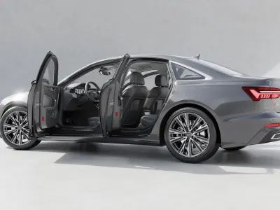 Audi A6 2020-2022 3d model fully detailed High poly HQ interior 3D model