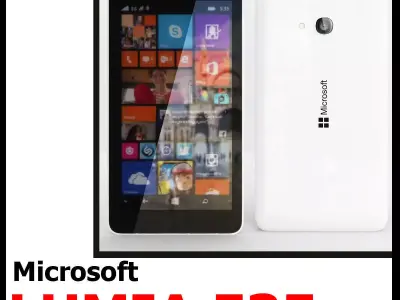 Microsoft Lumia 535 White 3D model