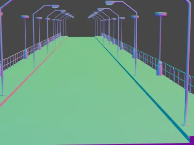 Road 3d Model Free Download 3d object Street Model  Free 3D model