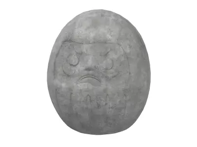 Bodhidharma Ornaments v1 002 Low-poly 3D model