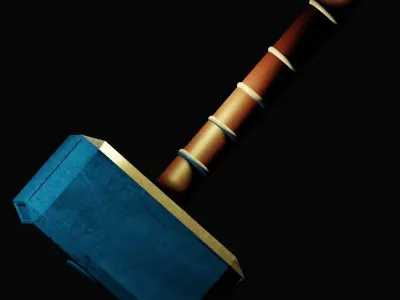 Thor Hammer Mijollnir 3D model
