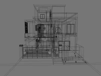 Modern House Design 8012 3D model