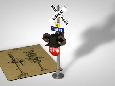 train signal 3D model