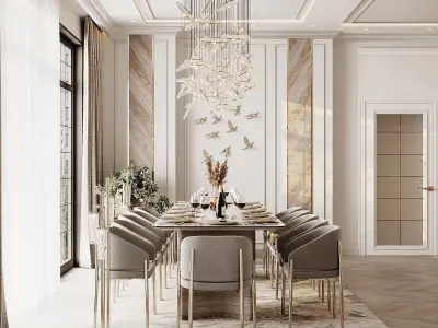 hallway - living room 3D model