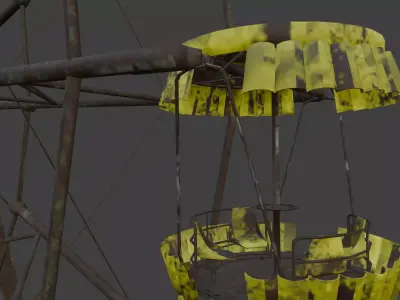 Pripyat amusement park Wheel after 3D model