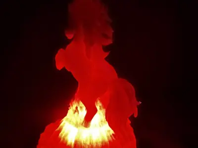 Fire Horse Tea Light Shade Chinese New Year Chinese Traditional 3D print model