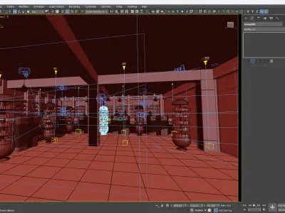 Pharmacy Interior Exterior Design  3D model