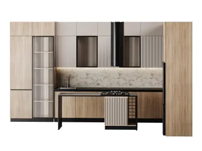 Modern kitchen 27 3D model