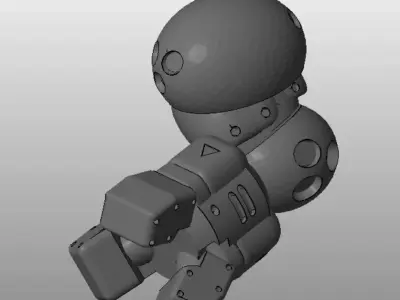 CHIBI-TECH SD - DEMOLISHER ARM          3D print model