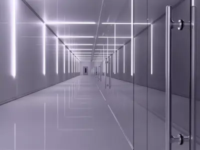 Modern Light Hallway M1 3D model