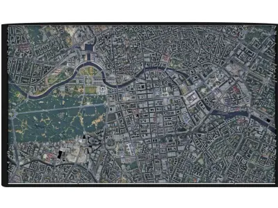 City of Berlin Low-poly 3D model