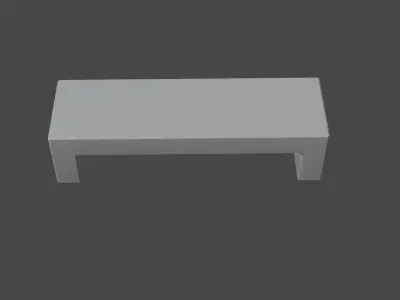 Concrete Bench 3D model