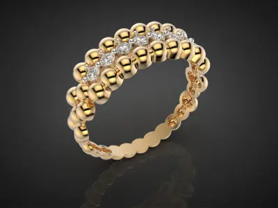 High jewelry Bubble set 3D Model Pack