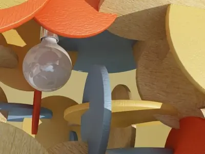 Modern Pendant Lamp 3D model