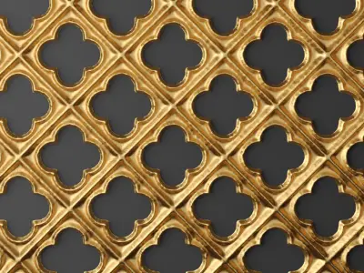 Panel lattice grille 3D 58 3D model