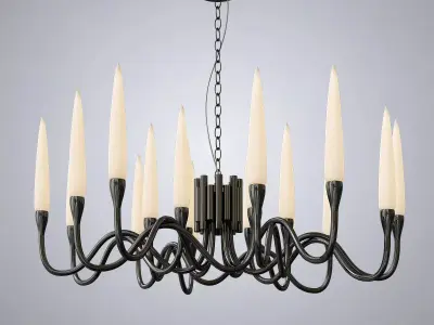 Luxurious Italian Chandelier 3D model